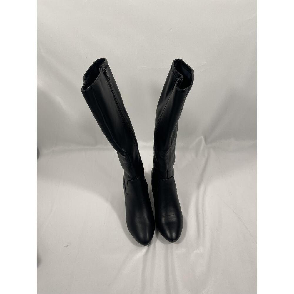 Giani Bernini Boots Size 6 Black Maylyneep Heel Knee High Block Memory Foam Tall - Picture 9 of 10